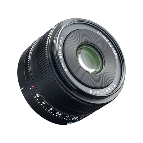 TTARTISAN AF 40mm F2 Full Frame Autofocus Camera Lens Compatible with LMount Mirrorless Cameras SL SL2 SL2S SL3 S1 S1R S1H S5 S5M2 S5M2X FP FPL Black - Image 1