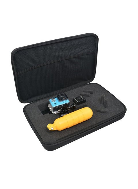 Large Carrying Case with Customizable Foam Protective Storage Case Compatible with GoPro 13/12, osmo Pocket 3, Action 5, insta360, LCD SD Cards Batteries Feiyu Gimbal Digital Sports Camera Case