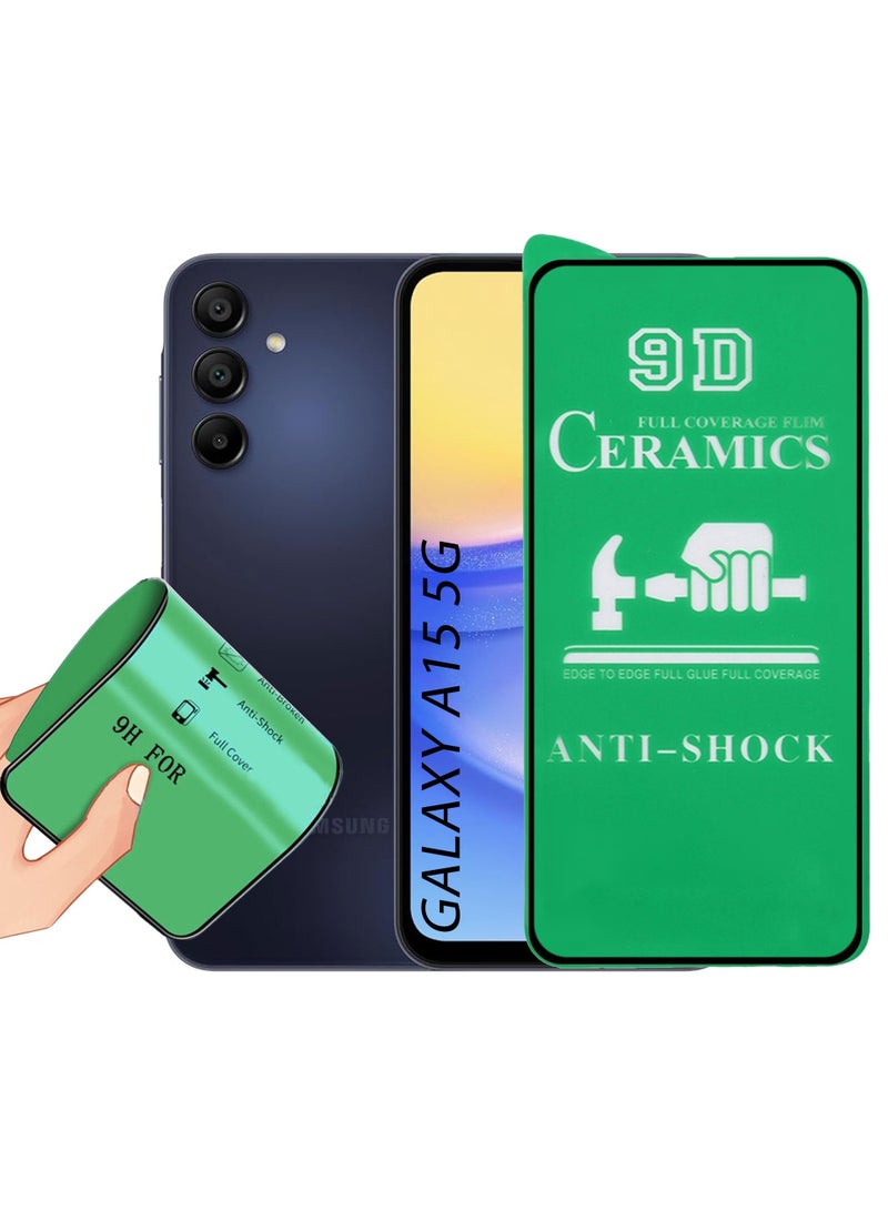 فيلم سيراميك لهاتف Samsung Galaxy A15 5G واقي شاشة مضاد للوهج ومضاد لبصمات الأصابع ثلاثي الأبعاد، سطح غير لامع، فيلم سيراميك Samsung Galaxy A15 سيراميك - Image 1