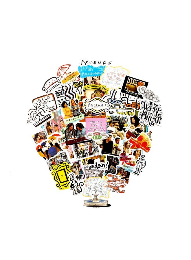 CONQUEST Conquest Journals Friends Besties Vinyl Sticker Pack 50 Unique Stickers Officially Licensed Waterproof Uv And Scratch Resistant Great For All Your Gadgets - Image 1
