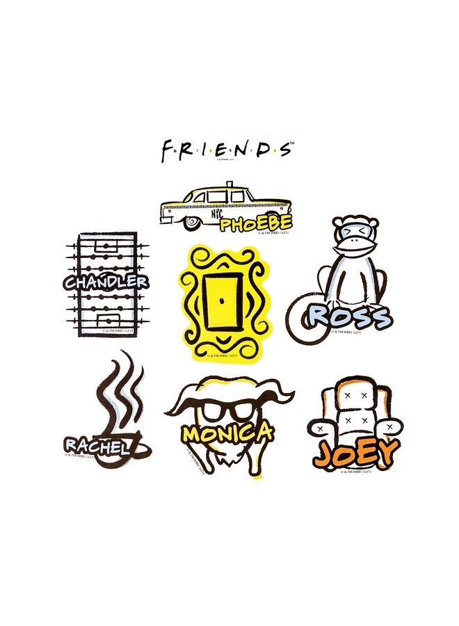 CONQUEST Conquest Journals Friends Besties Vinyl Sticker Pack 50 Unique Stickers Officially Licensed Waterproof Uv And Scratch Resistant Great For All Your Gadgets - Image 2