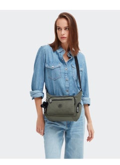 kipling Gabbie Small Crossbody Bag with multiple compartments Green Moss  - Image 2