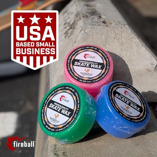 Fireball SuperSlip Pro Skateboard Wax for Rails - USA Made Skate Curb Wax for Scooters Aggressive Inline and Skateboards - Custom Formula Professional Skate Wax (Mermaid) - Image 2