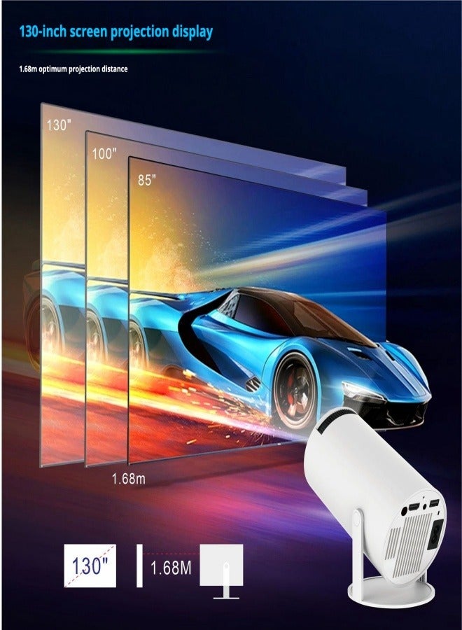 Portable Mini Projector 5G WiFi 6 Bluetooth 5.0 Android 11, 4K 720P FHD Projector Support 160 Lumens, 180 Degree Horizontal Rotation Keystone Correction, Automatic LED Projector for Mobile Phones,  - Image 5
