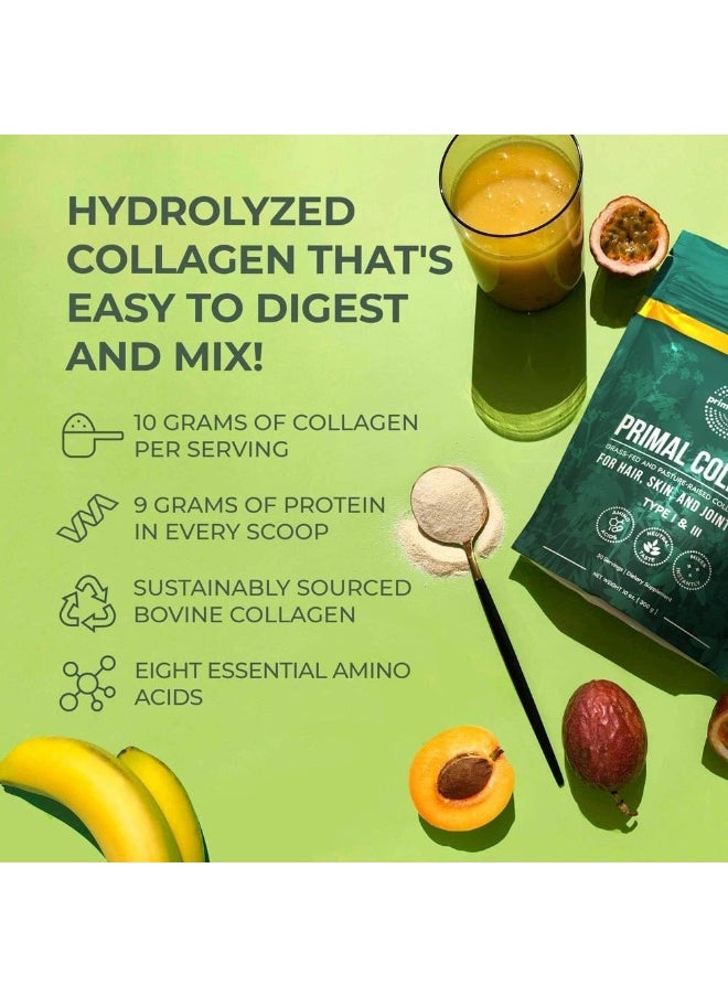Primal Harvest Collagen Powder For Women Or Men, Collagen Peptides Powder Type I & Iii, 10 Oz For Hair, Skin, Nail, Joint Support Colageno Hidrolizado En Polvo  - Image 4