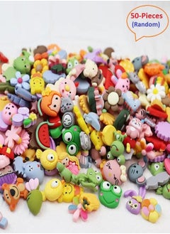 50 Pieces Random 3D Cute Animals Flat Back Resin Embellishments Earrings Charms DIY Scrapbooking Hair Accessories Phone Décor