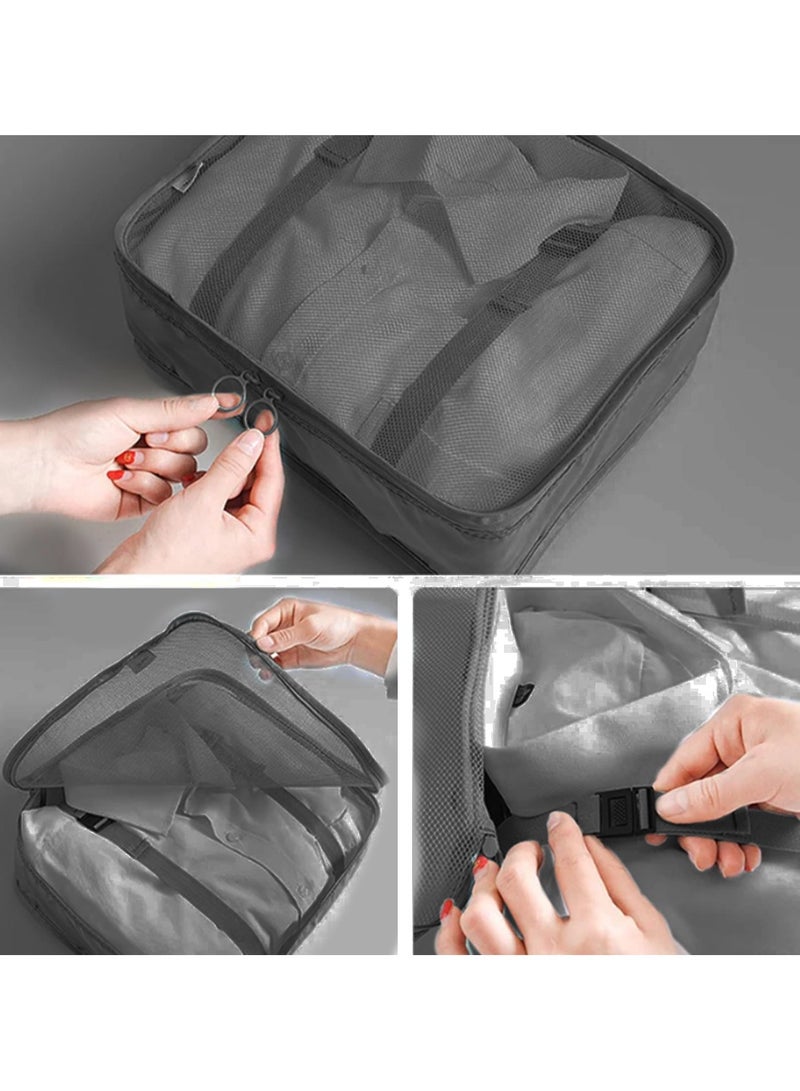 ترافل كيت مجموعة حقائب التعبئة 8 قطع، منظمات الأمتعة للسفر - Image 4