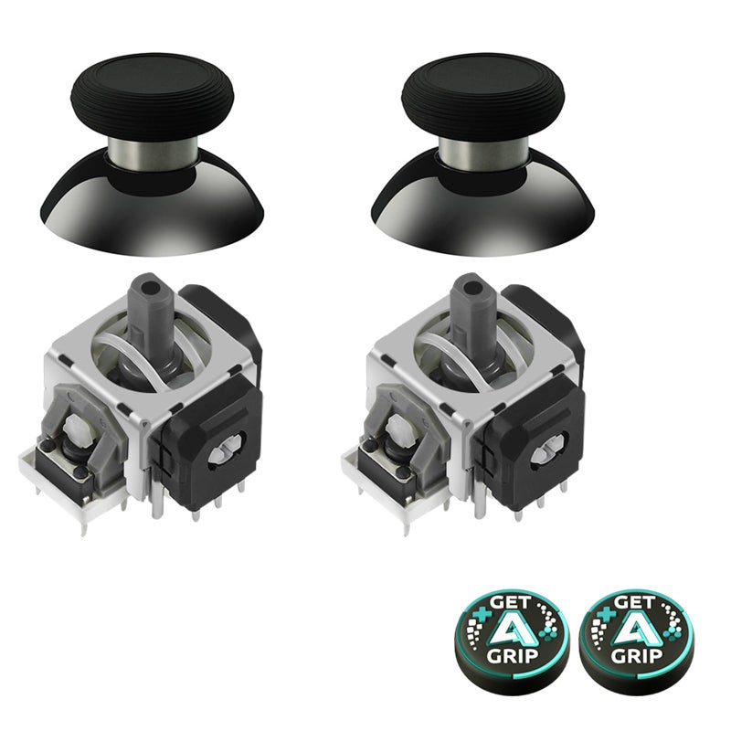 AKNES GuliKit TMR Electromagnetic Joysticks Replacement for DualSense PS5 / PS5 Edge Controller, Thumbstick Grips for PlayStation 5 Controller, Thumbstick Caps Included - Image 1