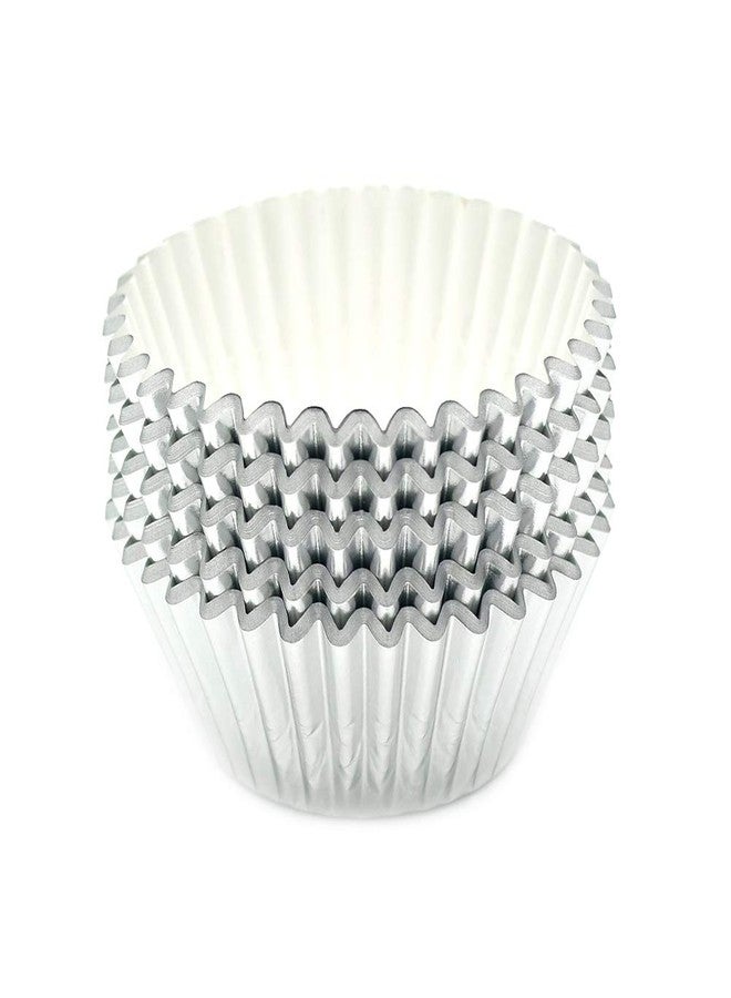 Mombake Standard Silver Foil Cupcake Liners Muffin Baking Cups for Party and More, 100-Count - Image 5