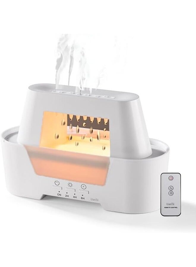 Water drop Aroma Diffuser 300ml with Remote Control, 2 in 1 Rain Cloud Diffuser,Aromatherapy Air Humidifier Diffuser Raindrop 3 Colors Ambient Light For Home Bedroom  - Image 1