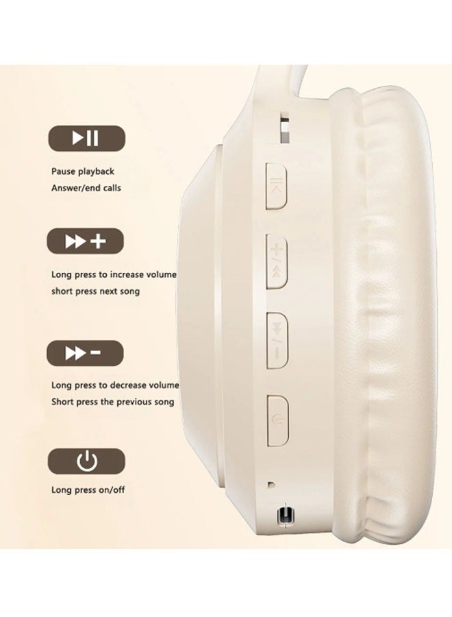 Wireless Over-Ear Bluetooth Headphones, 3.5mm Wired Earphones, Foldable Stereo Hi-Fi Bass Earbuds for Home, Travel, and Office. - Image 4