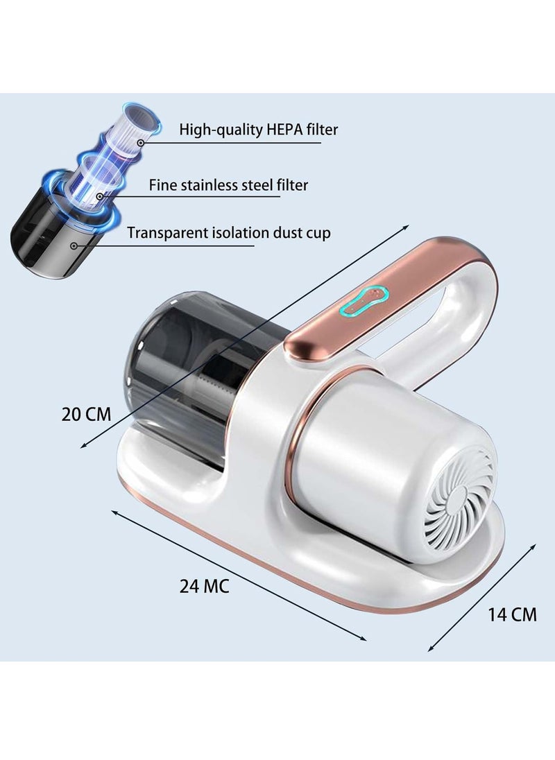 Mite Vacuum Cleaner,10Kpa Bed Vaccum Cleaner,Wireless Mite Removal,Lightweight Handheld Wireless Mite Remover Cleaning Machine,for Bedding, Sofas,...