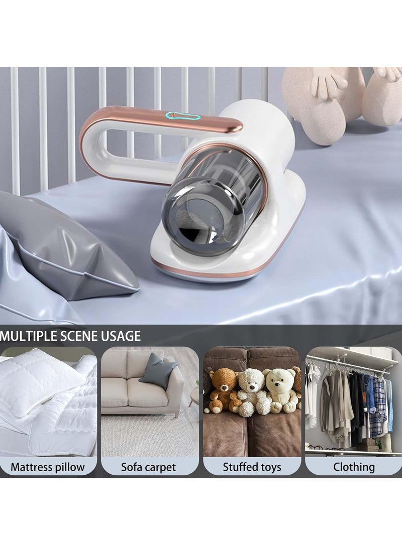 Mite Vacuum Cleaner,10Kpa Bed Vaccum Cleaner,Wireless Mite Removal,Lightweight Handheld Wireless Mite Remover Cleaning Machine,for Bedding, Sofas,...