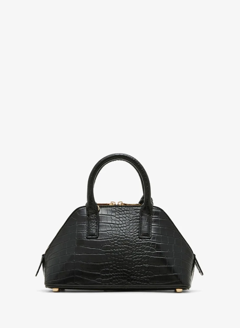 ANNE KLEIN  Anne Klein Croc Textured Zippered Shoulder Bag for Women | Best Price UAE