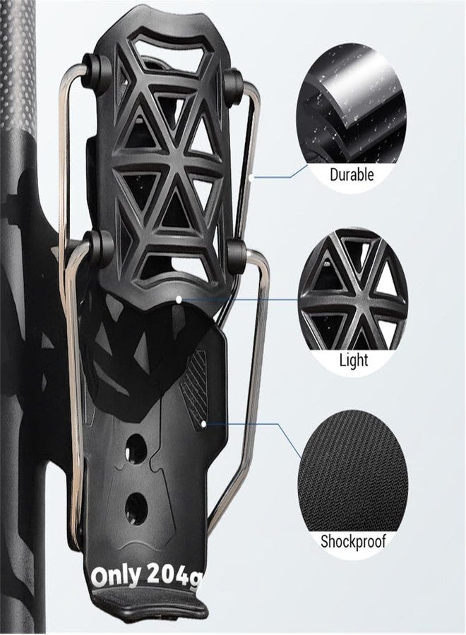 SRPHERE Bike Cup Holder Motorcycle Bicycle Water Bottle Holder Bicycle Bumper Cup Holder 360° Rotation Fit Adaptive Cycling & Motorcycle Cup Holder with Automatic Clamping (Mysterious Black) - Image 3