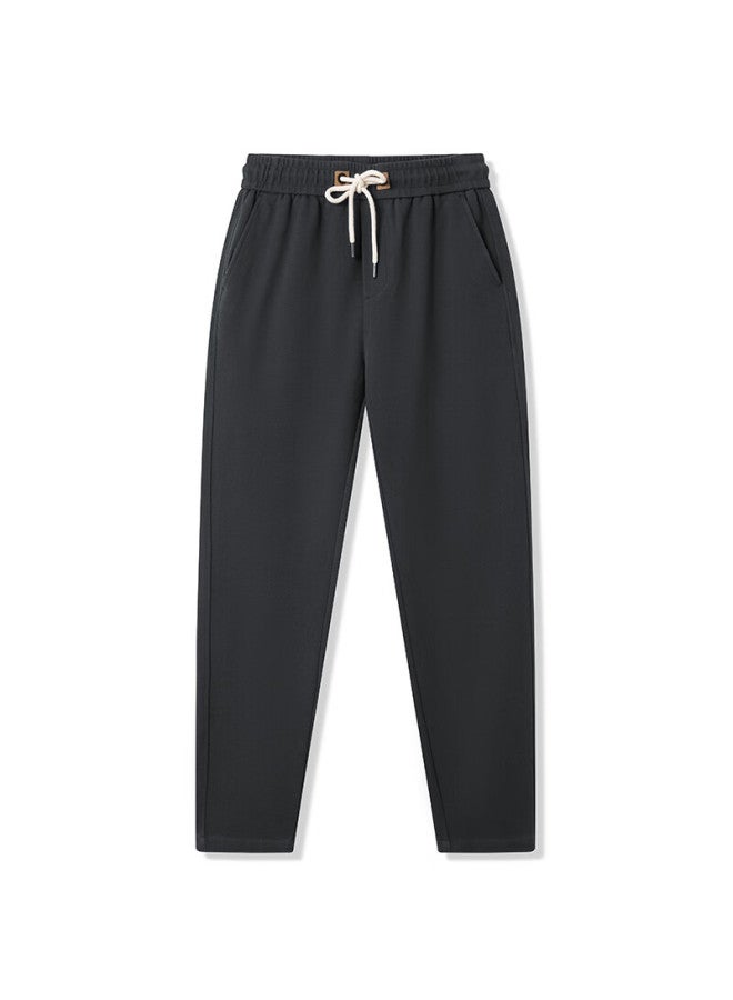 Markless Men's Pants Autumn Winter Loose Comfortable Casual Straight-leg Sports Trousers 4831 Gray S - Image 4