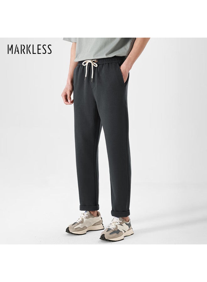 Markless Men's Pants Autumn Winter Loose Comfortable Casual Straight-leg Sports Trousers 4831 Gray S - Image 1