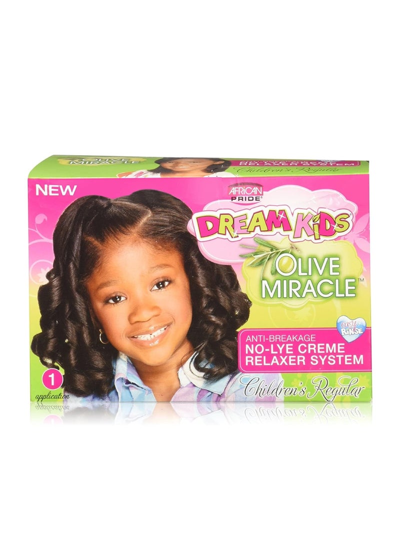 DREAM KIDS OLIVE MIRACLE NO-LYE CREME RELAXER REGULAR KIT