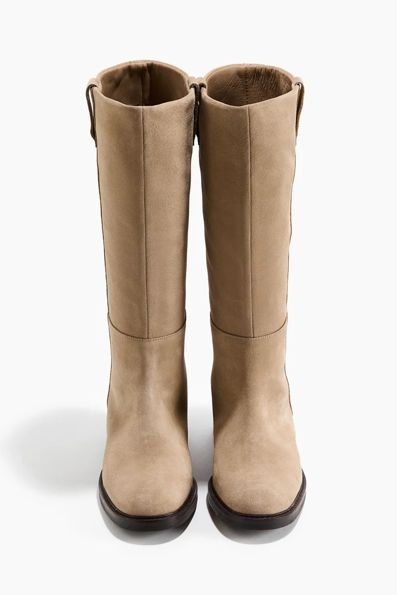 H&M Knee-high suede boots