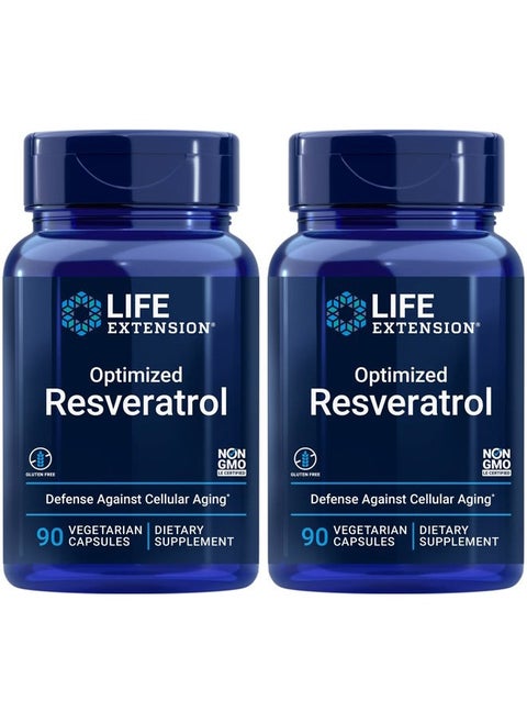 Optimized Resveratrol, 90 Caps (Pack of 2)