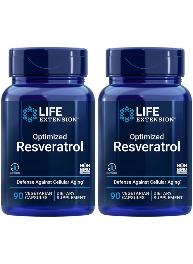 Optimized Resveratrol, 90 Caps (Pack of 2)