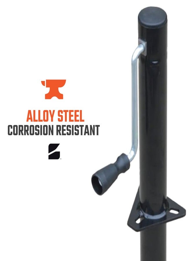 Bastion Distribution Side-Wind Trailer Jack | 5000LB Capacity A-Frame | 14 4/5" Travel | Powder Coated | BJ-5000SW-1 - Image 4