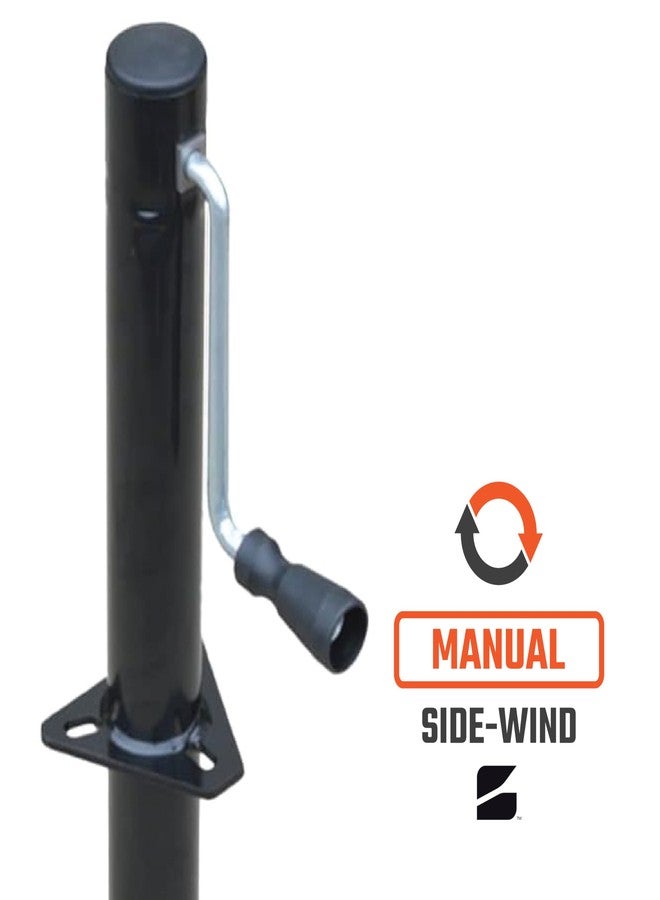 Bastion Distribution Side-Wind Trailer Jack | 5000LB Capacity A-Frame | 14 4/5" Travel | Powder Coated | BJ-5000SW-1 - Image 2