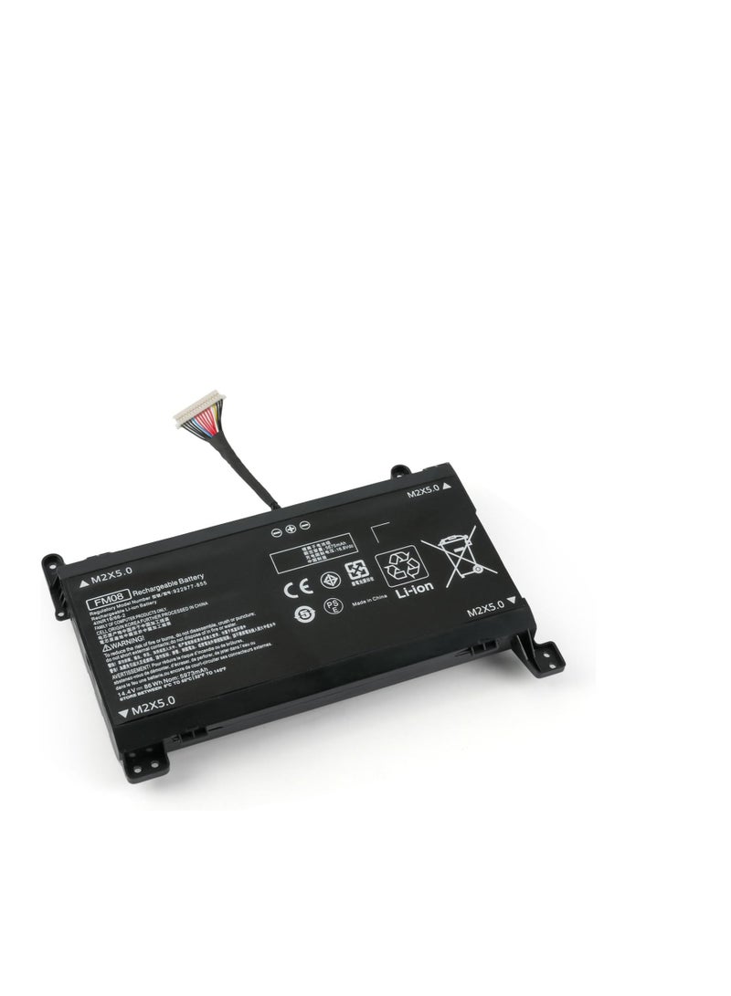 Terabyte بطارية لابتوب 16 دبوس FM08 لجهاز HP Omen 17-an0xx 17-an000 17-an100 17-an1xx 17-an002nl 922976-855 922977-855 922752-421 922753-421 HSTNN-LB8A HSTNN-LB8B an014ng an033ng an034ng an037ng an041ng - Image 2
