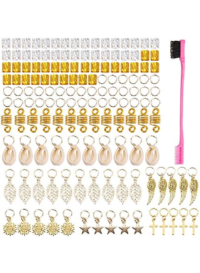 Tbestmax 140 Pcs Loc Hair Jewelry For Women Braids Dreadlock Accessories Metal Sliver Gold Hair Cuffs Decorations - Image 2