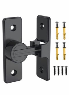 Excefore 90 Degree Right Angle Door Lock, Heavy Duty Flip Door Latch Bolt Lock cam Lock Door and Window Push-Pull Lock Rod Bolt barn Push-Pull Door Lock  - Image 1