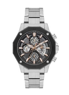 BEVERLY HILLS POLO CLUB Beverly Hills Polo Club Men's Watch, Multi Function Display and Metal Strap - BP3625X.351, Silver  - Image 1