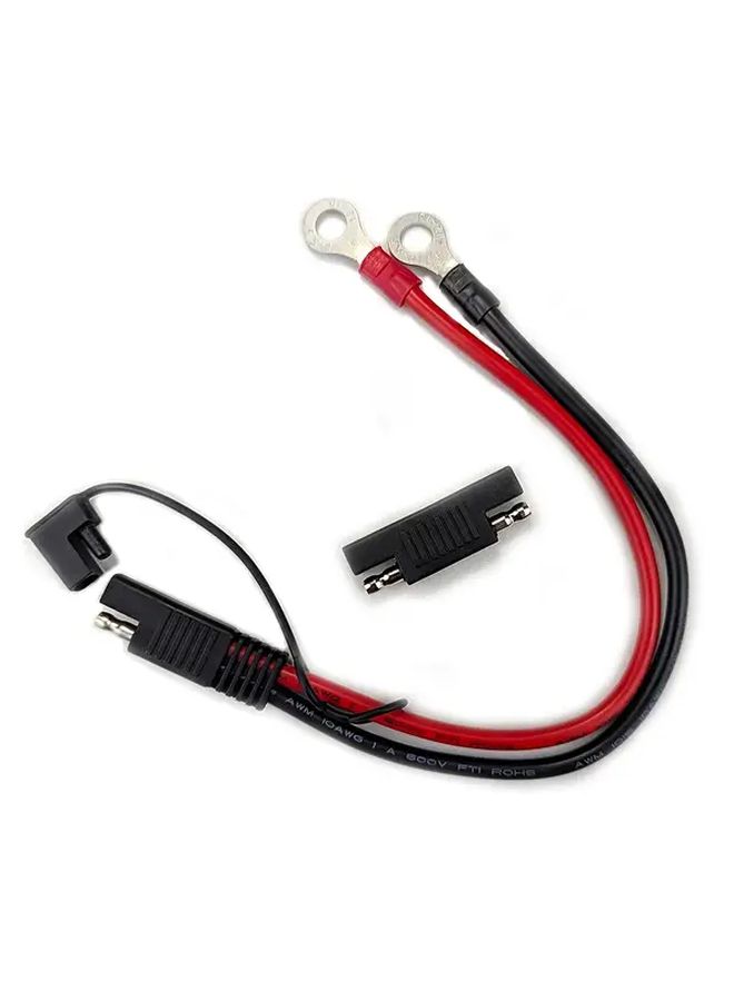 كابل موصل من 10 AWG 6 مم بموصل SAE إلى طرف حلقي M8 للسيارة والمقطورة والشاحنة - Image 5