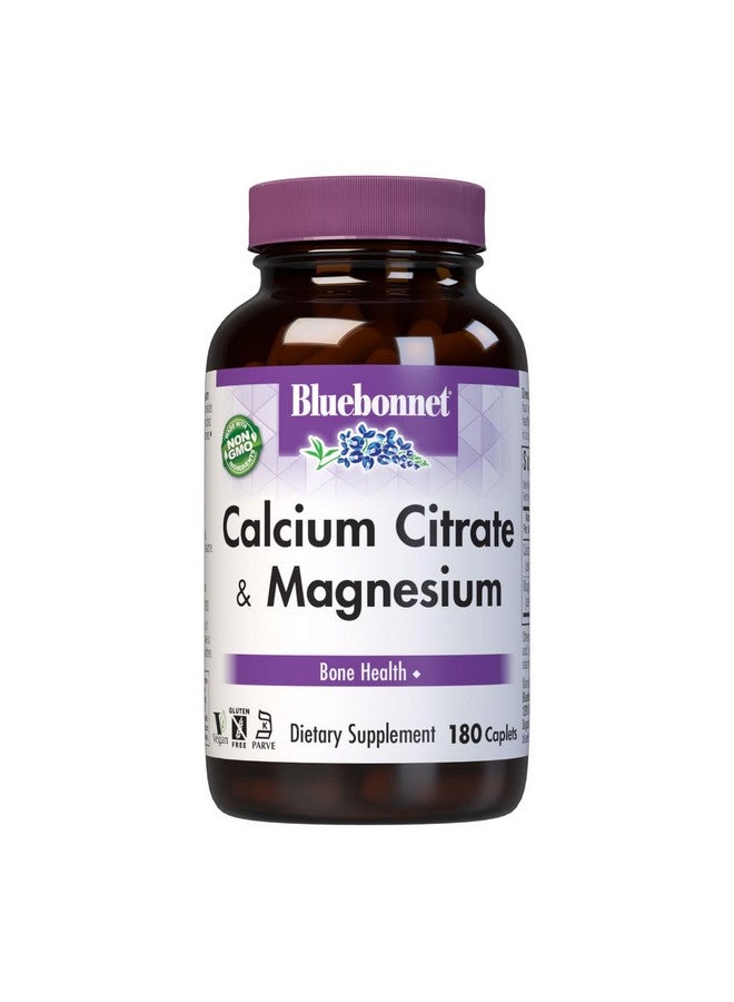 BlueBonnet Calcium Plus Magnesium Caplets, 180 Count - Image 1