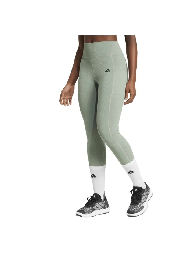 Adidas adidas OPT RIB 7/8 L Green Training TIGHTS for Women - 2XS