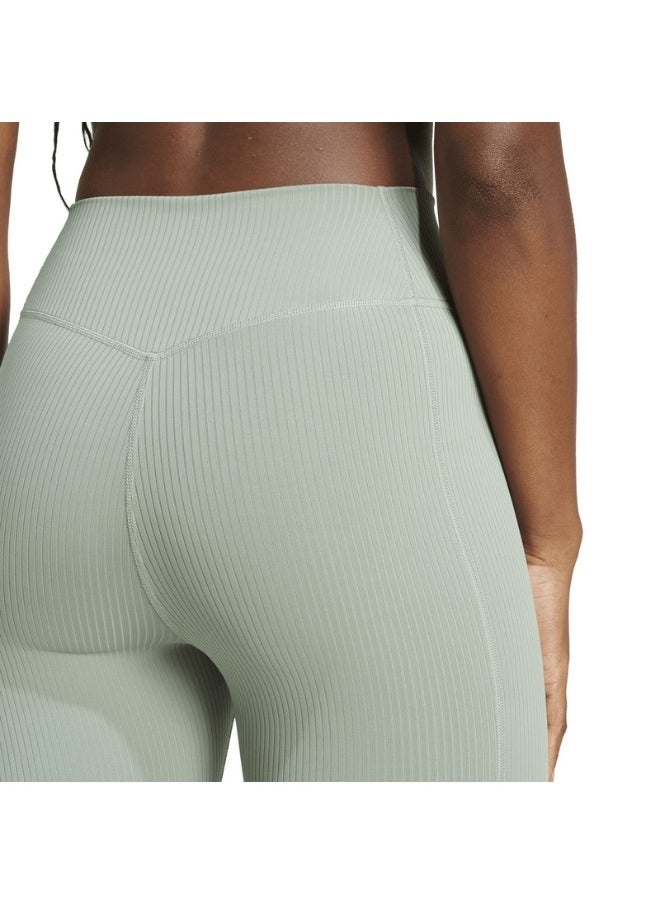 Adidas adidas OPT RIB 7/8 L Green Training TIGHTS for Women - 2XS  - Image 4