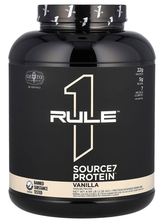 Source7 Protein Powder Drink Mix Vanilla 4.99 lb (2.26 kg)
