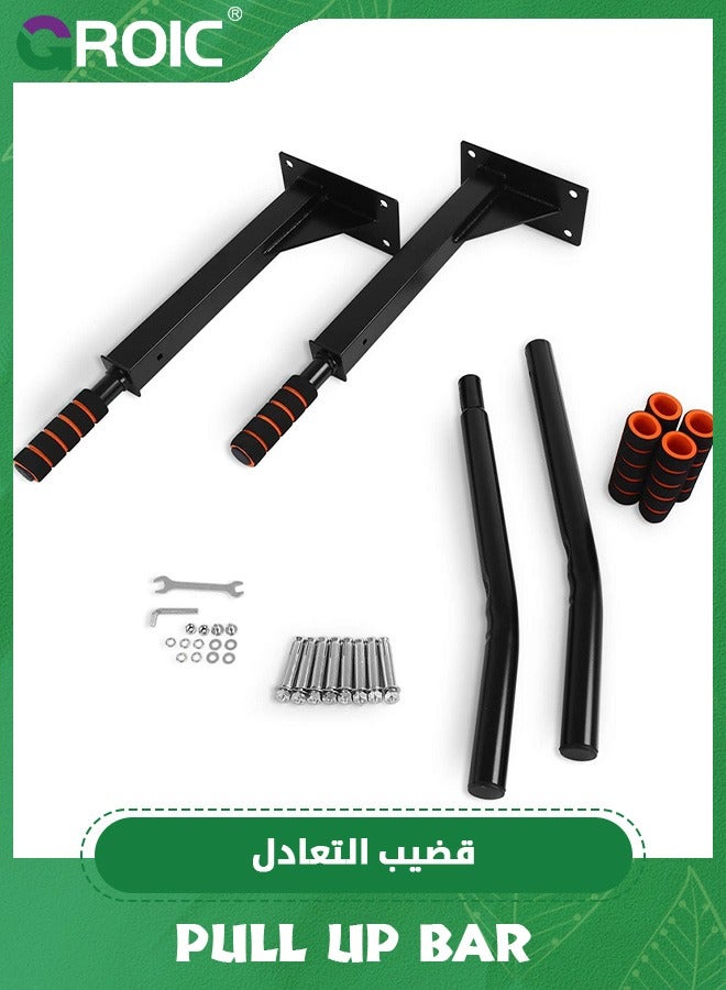 GROIC Wall Mounted Pull Up Bar, Premium Multi Grip Chin Up Bar,Multifunctional Strength Training Pull up Bar,Body Workout For Home Gym Exercise Equipment - Image 3