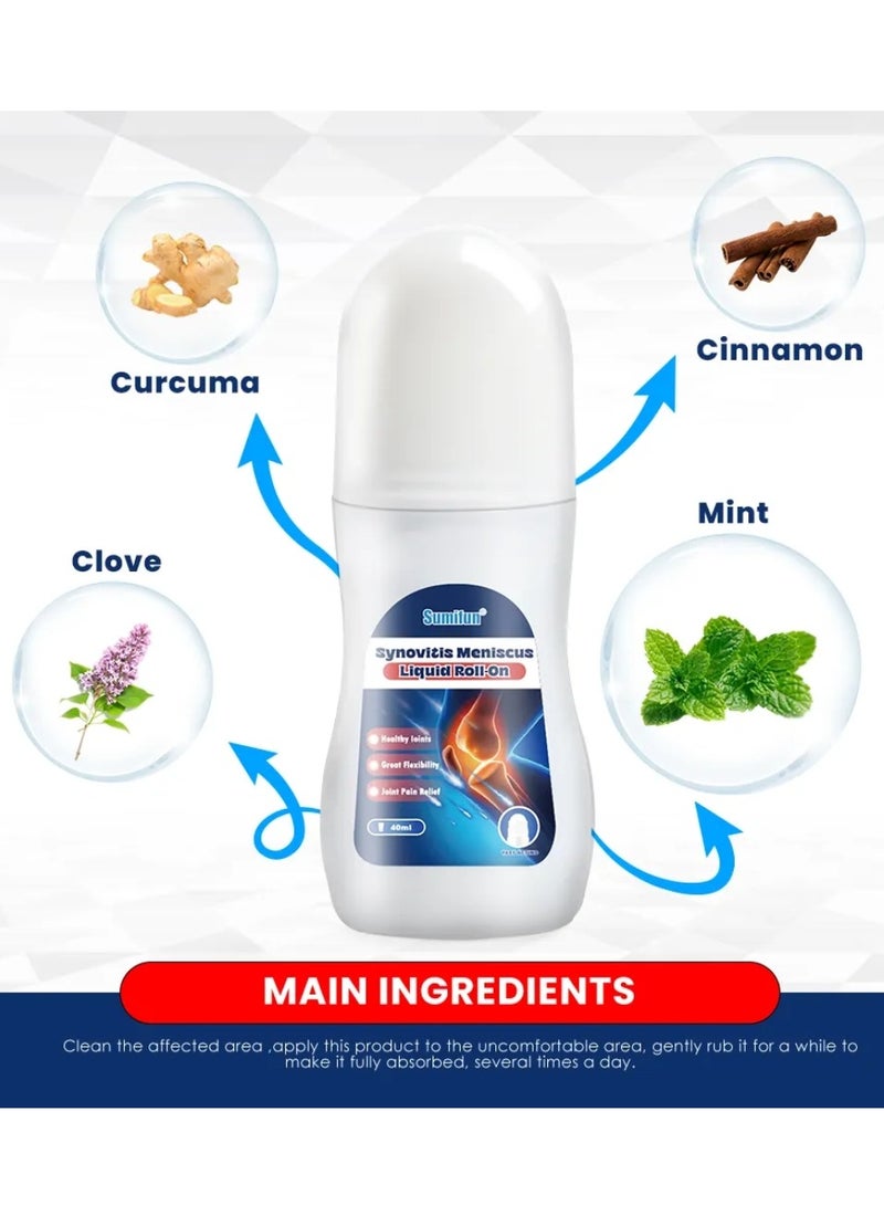 Sumifun مرهم سائل رول على التهاب الغضروف المفصلي لعلاج آلام التهاب المفاصل ومسكن آلام الركبة 40 مل - Image 4