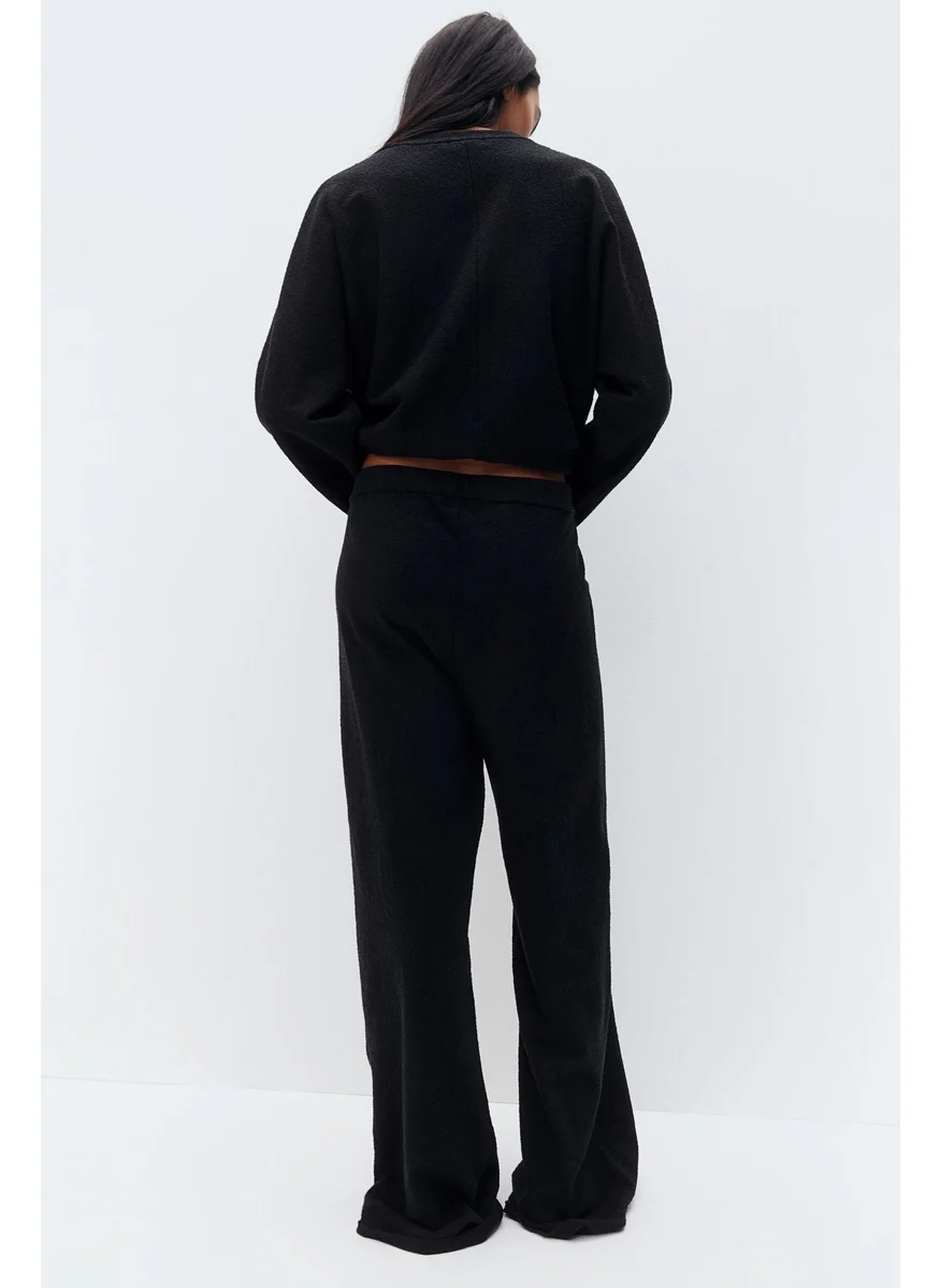 اتش اند ام Bouclé-Knit Trousers