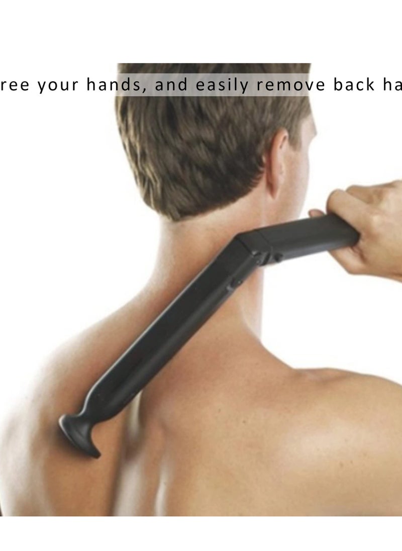 Captaintech Professional Electric Back Shaver for Men - Portable Handheld Body Grooming Razor for Pain-Free Back Hair Removal, Ideal for DIY Grooming and Safe Use.  - Image 2