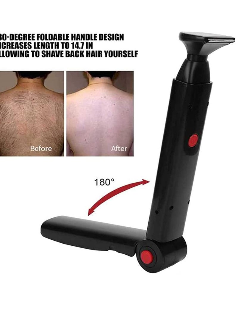 Captaintech Professional Electric Back Shaver for Men - Portable Handheld Body Grooming Razor for Pain-Free Back Hair Removal, Ideal for DIY Grooming and Safe Use.  - Image 3