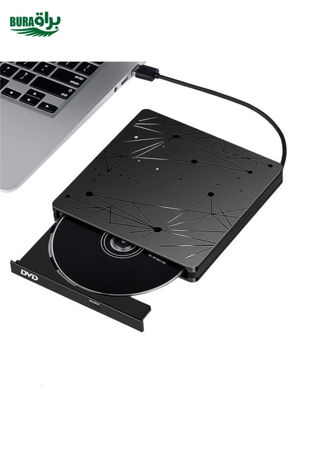 BURAQ External USB 3.0 Portable DVD RW Reader Optical Drive Reader  - Image 1