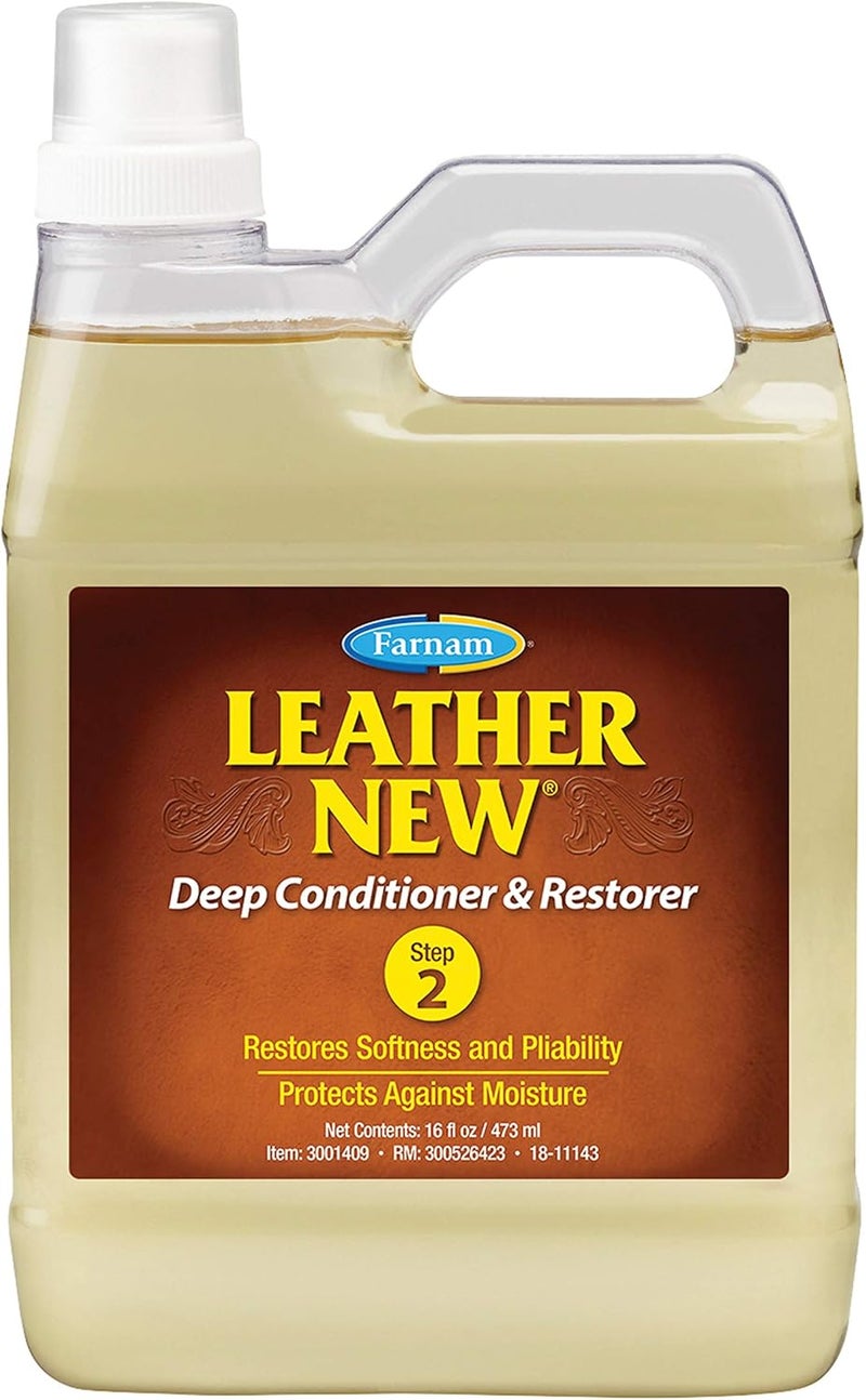 Farnam Leather New Deep-Cleaning Conditioner and Restorer for Saddles and Leather, 32 Ounces - Image 1