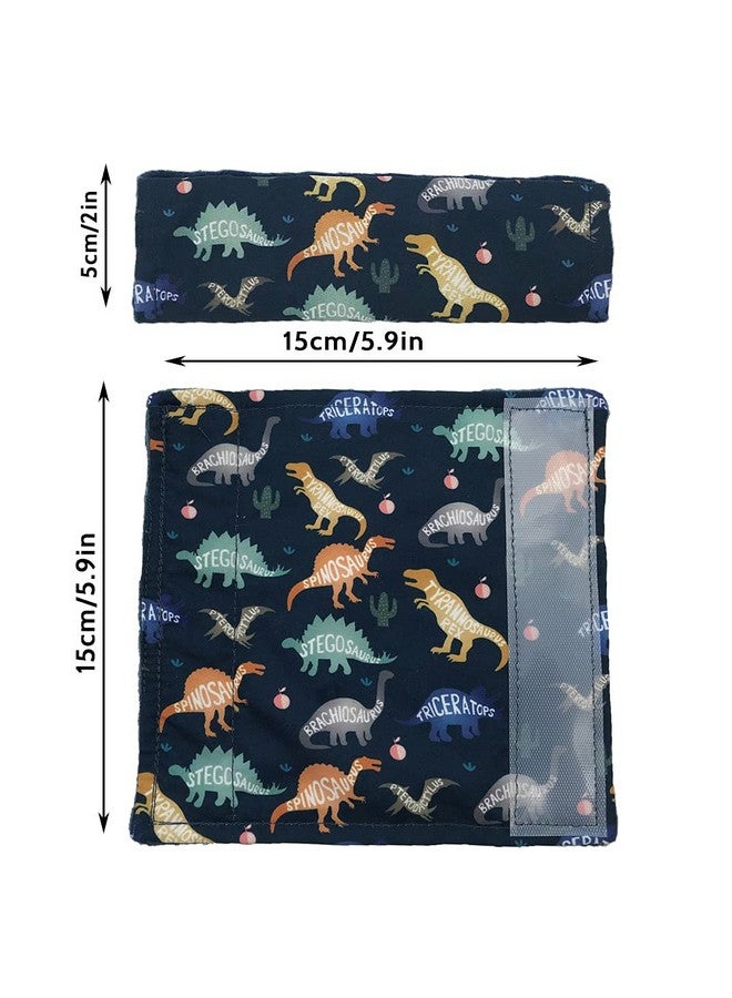 Culclendy Baby Car Seat Neck Cover Car Seat Strap Cover Seat Belt Cushions Pads Shoulder Strap Protectors Reversible Pram Harness Covers In Minky Dinosaur Baby Neck Pad Protector - Image 3