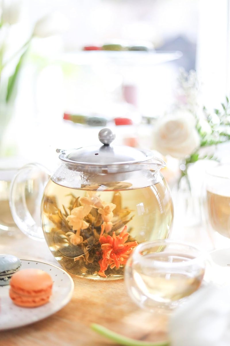 Teabloom All-in-One Glass Teapot and Tea Kettle – Heatproof Borosilicate Glass Tea Maker with Removable Stainless Steel Loose Tea Infuser – Classica Stovetop Tea Pot (40 oz / 1200 ml) - Image 4