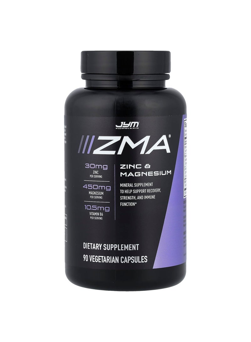 ZMA, زنك ومغنيسيوم, 90 كبسولة نباتية