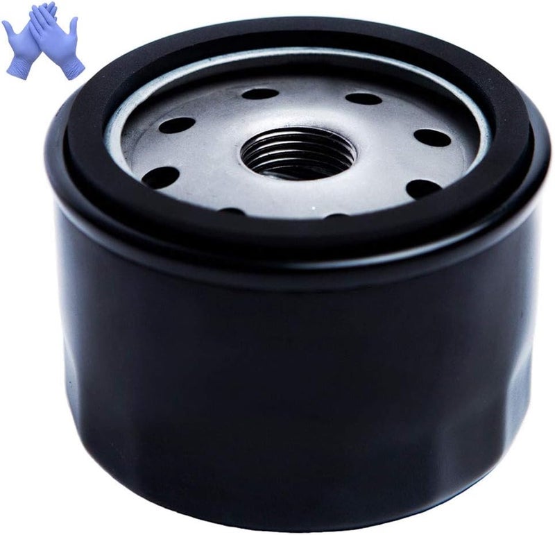 HOODELL 696854 Oil Filter with Gloves, Compatible with John Deere AM125424, Kawasaki 49065 7007, Pro Performance Lawn Mower Oil Filter - Image 1