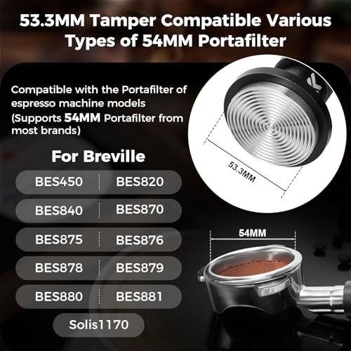 IKAPE 533MM V6 Impact Espresso Tamper with Sound Feedback 15lb30lb Interchangeable Springs Espresso High Tamper with Triplespring System Fits 54mm portafilters - Image 3
