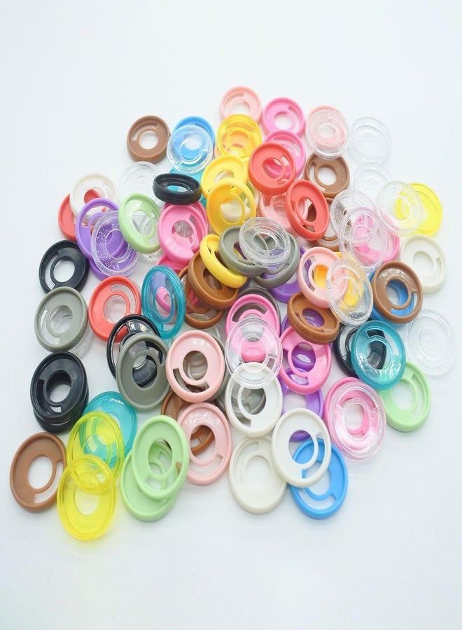 ITSYHPRO 100pcs Discbound Discs Plastic Expander Binder Rings Disc Planner Discbound Notebook Accessories(Multicolor Pen Clip,1.1inch/28mm 100pcs) - Image 2