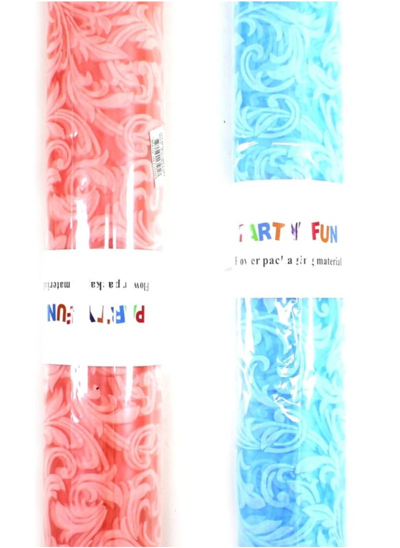 Generic - Non-Woven Fabric Roll 53CM x 5 Yards Assorted Colors Printed Design, Durable and Versatile for Crafting Sewing Decoration Gift Wrapping and DIY Projects Textile Material - Image 1